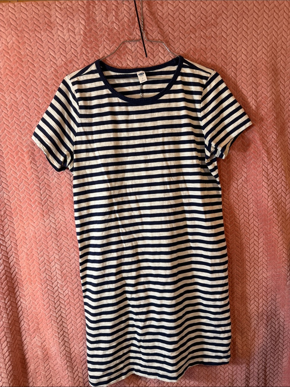 Striped Navy & White women’s Tee shirt Dress